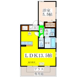 南久留米駅 徒歩65分 1階の物件間取画像